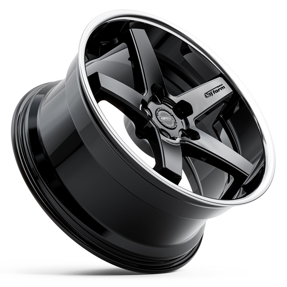 GT Form Legacy Gloss Black Chrome Lip - Image 3