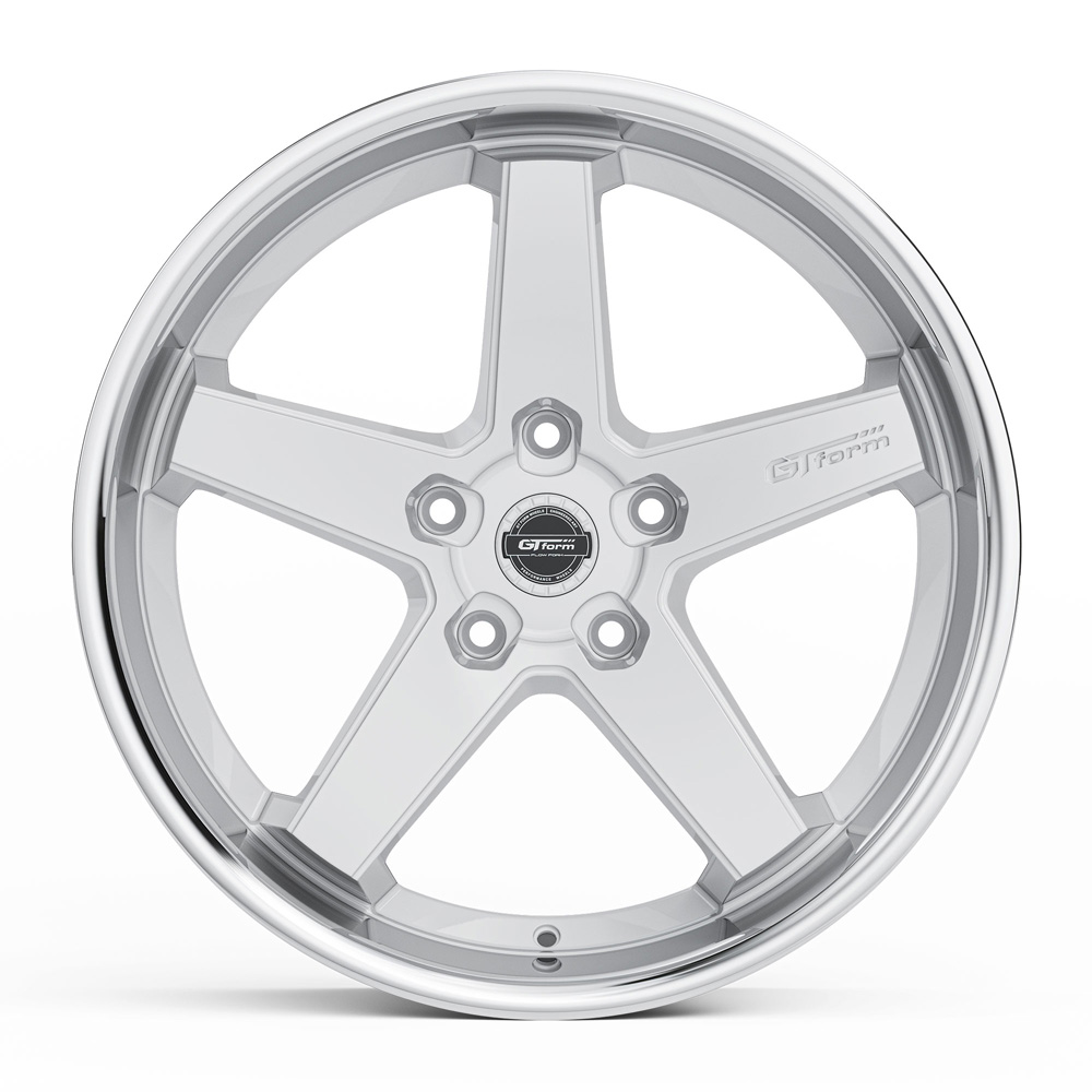 GT Form Legacy Gloss White Chrome Lip - Image 2