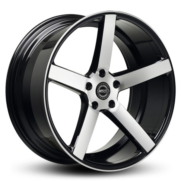 GT Form Titan Gloss Black Machined Face Performacne Wheels