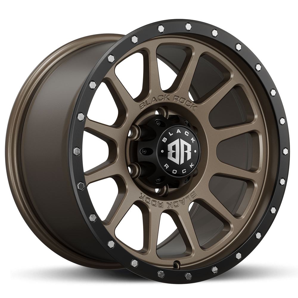 Black Rock Omega Bronze With Black Ring | 4x4 Rims For Truck And 4WD ...
