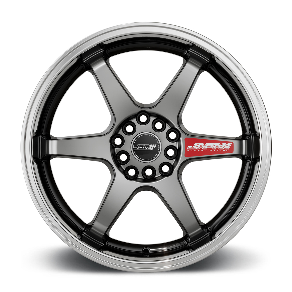 Japan Street Racing Wheels JSR ST21 Black Tinted Rims For Car JDM 6 Spoke Dish 18 Inch