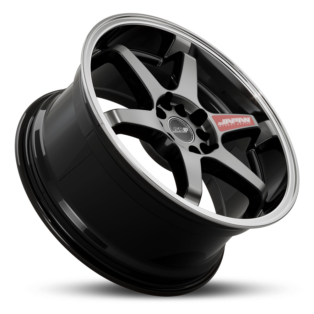 Japan Street Racing Wheels JSR ST21 Black Tinted Rims For Car JDM 6 Spoke Dish 18 Inch