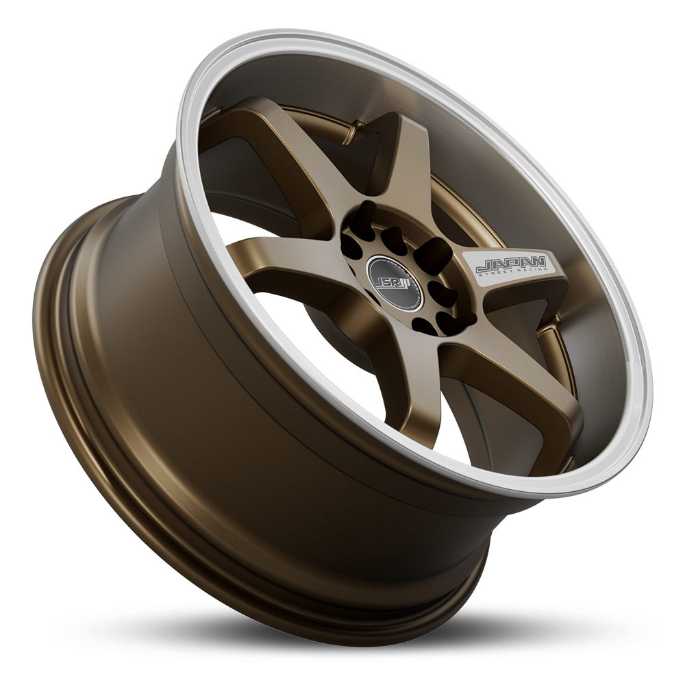 Japan Street Racing Wheels JSR ST21 Bronze Machined Lip Rims For Car JDM 6 Spoke Dish 18 Inch