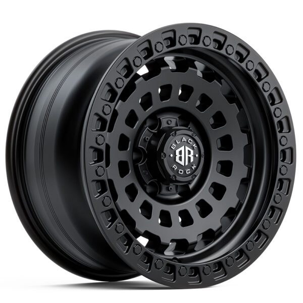 4X4 WHEELS BLACK ROCK OFF-ROAD HEX SATIN BLACK 17 20 INCH RIMS FOR 4WD SUV TRUCK