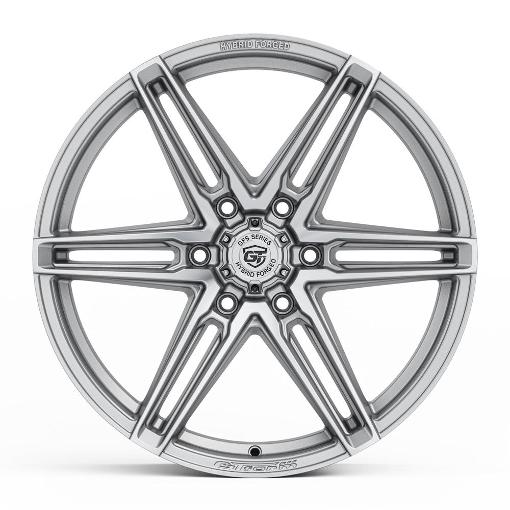 GT FORM GFS2 HYBRID FORGED SILVER MACHINED FACE WHEELS 6 STUD OFF-ROAD PERFORMACNE 20 INCH RIMS