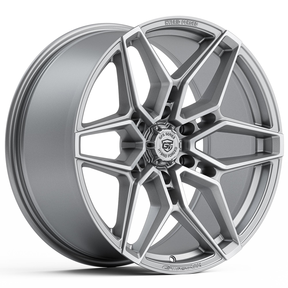 GT FORM GFS3 HYBRID FORGED SILVER MACHINED FACE WHEELS 6 STUD OFF-ROAD PERFORMACNE 20 INCH RIMS
