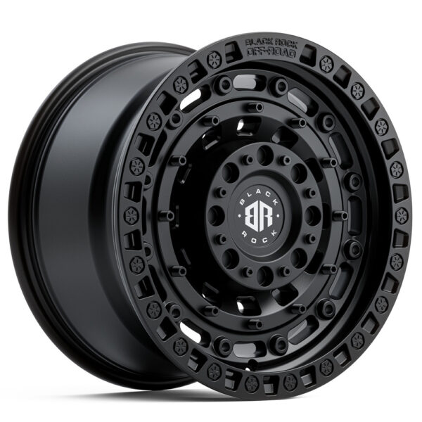 4X4 WHEELS BLACK ROCK OFF-ROAD MILITARY SATIN BLACK 17 20 INCH RIMS FOR 4WD SUV TRUCK