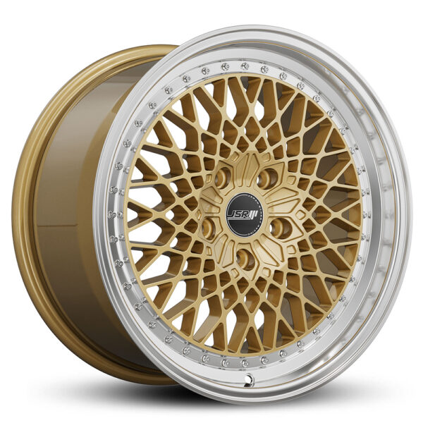 Japan Street Racing Wheels JSR ST19 Gold Machined Lip Rims For Car JDM Mesh 18 Inch