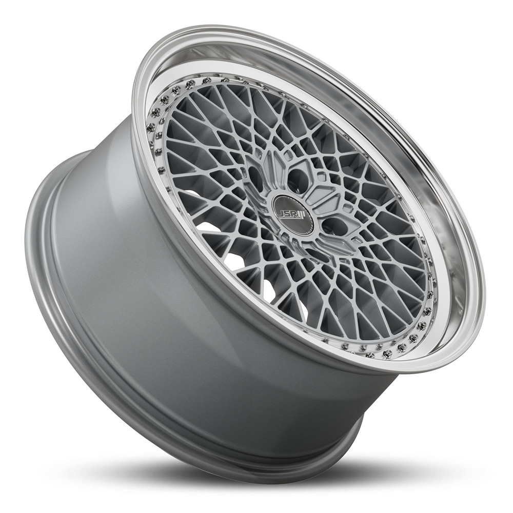 Japan Street Racing Wheels JSR ST19 Silver Machined Lip Rims For Car JDM Mesh 18 Inch