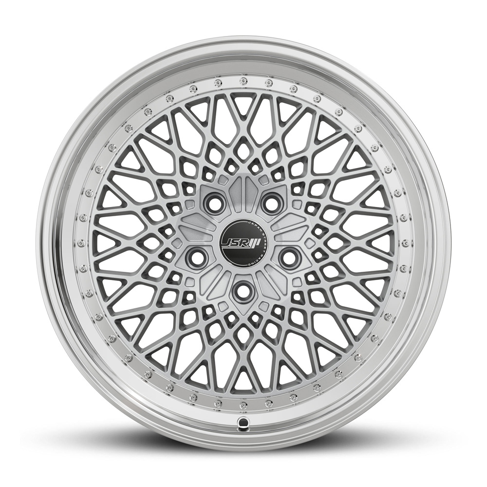 Japan Street Racing Wheels JSR ST19 Silver Machined Lip Rims For Car JDM Mesh 18 Inch