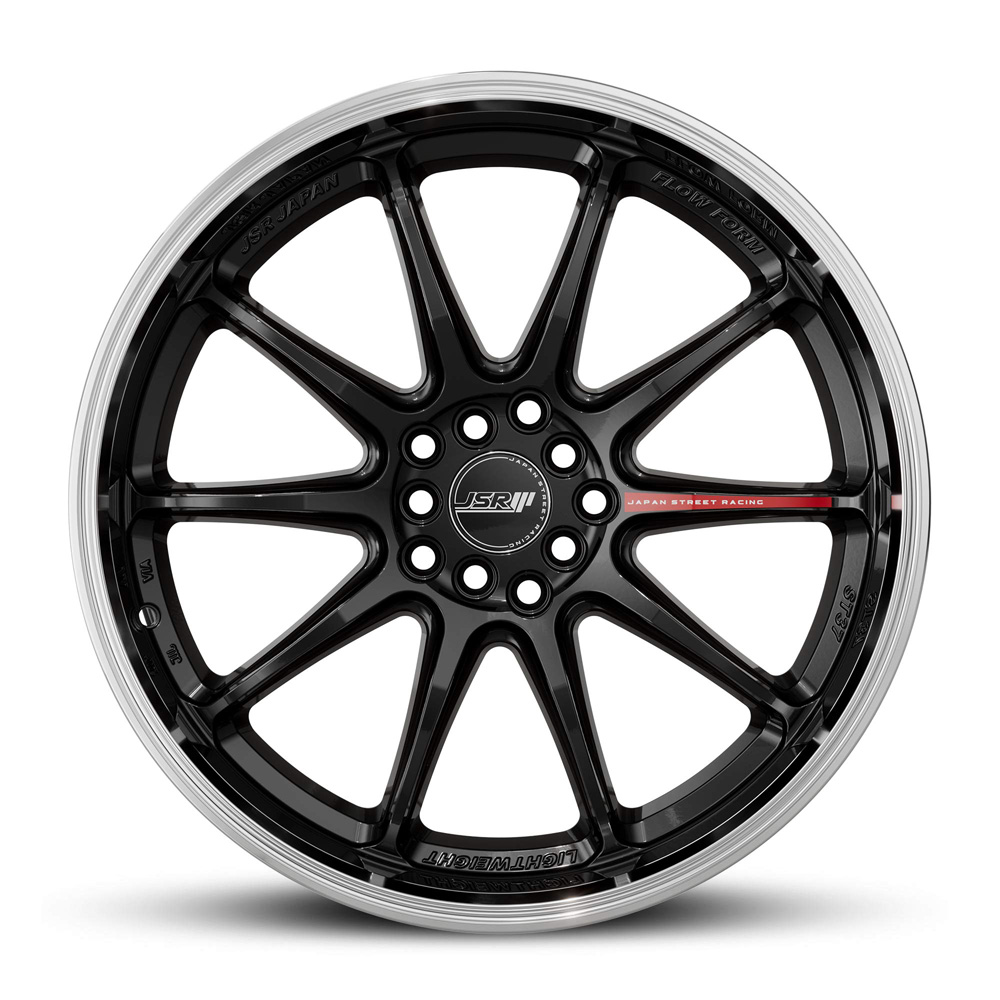 Japan Street Racing Wheels JSR ST37 Gloss Black Machined Lip Rims For Car JDM Racing 18 Inch