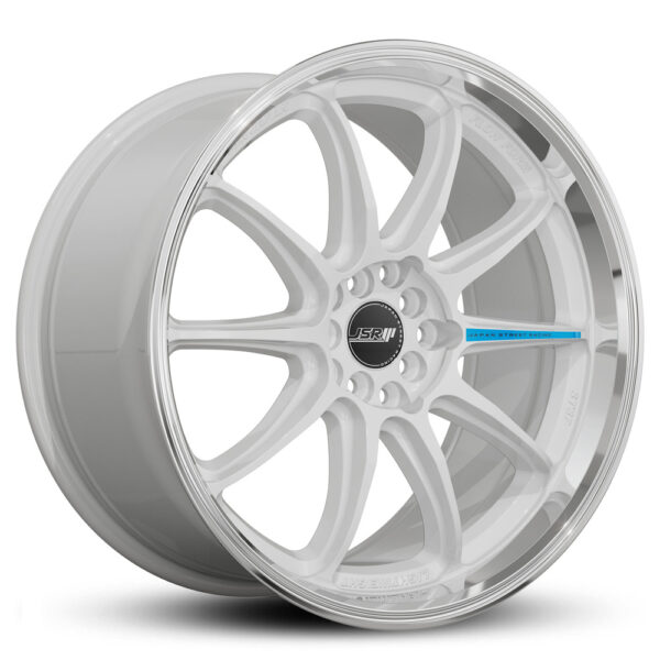 Japan Street Racing Wheels JSR ST37 Gloss White Machined Lip Rims For Car JDM Racing 18 Inch