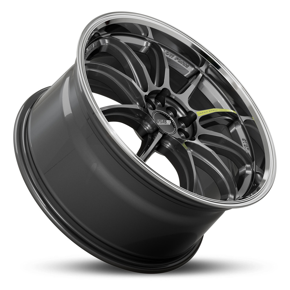 Japan Street Racing Wheels JSR ST37 Gunmetal Grey Machined Lip Rims For Car JDM Racing 18 Inch