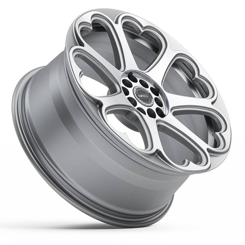 GT Form Hearts Silver Machined - Image 2