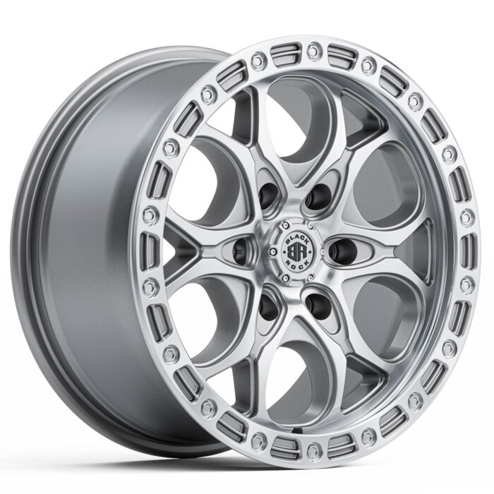 Black Rock Bolt Silver Machined