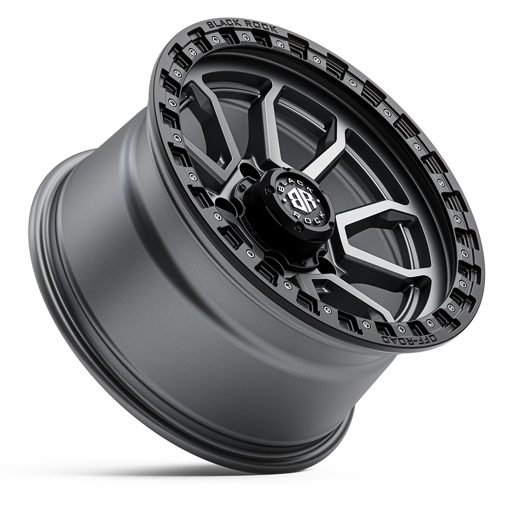 Black Rock Cobra 5S Gunmetal Grey Black Ring - Image 2