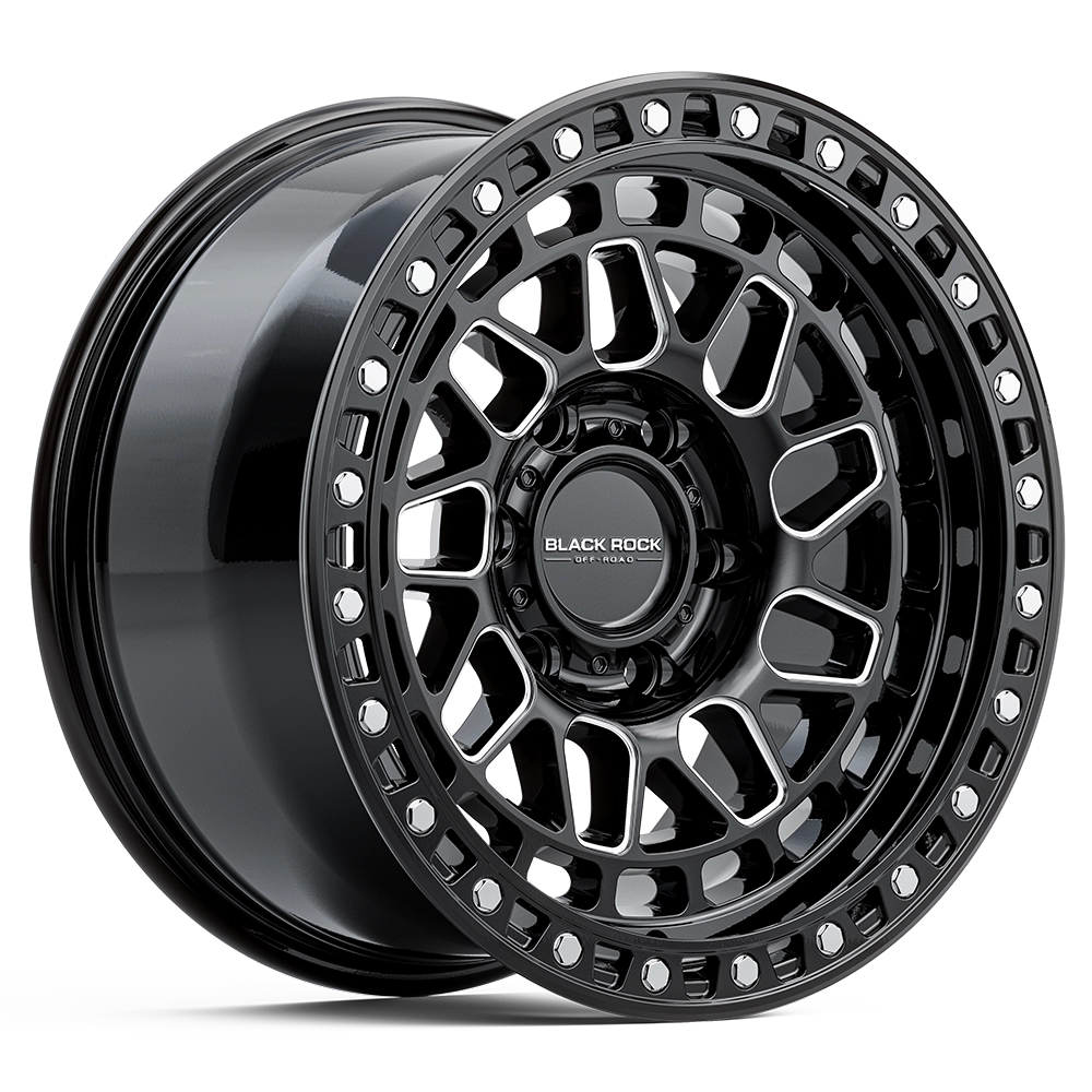 Black Rock Fury Gloss Black Milled
