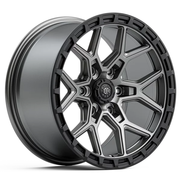 Black Rock Viper Gunmetal Grey Black Ring