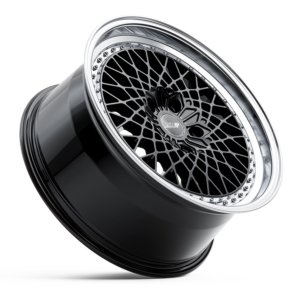 Mesh Wheels JSR ST19 Gloss Black Machined Lip | NYC Wheels