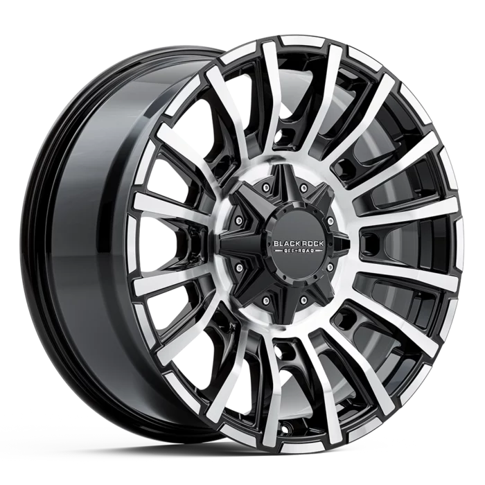 Black Rock Mayhem Gloss Black Machined Face